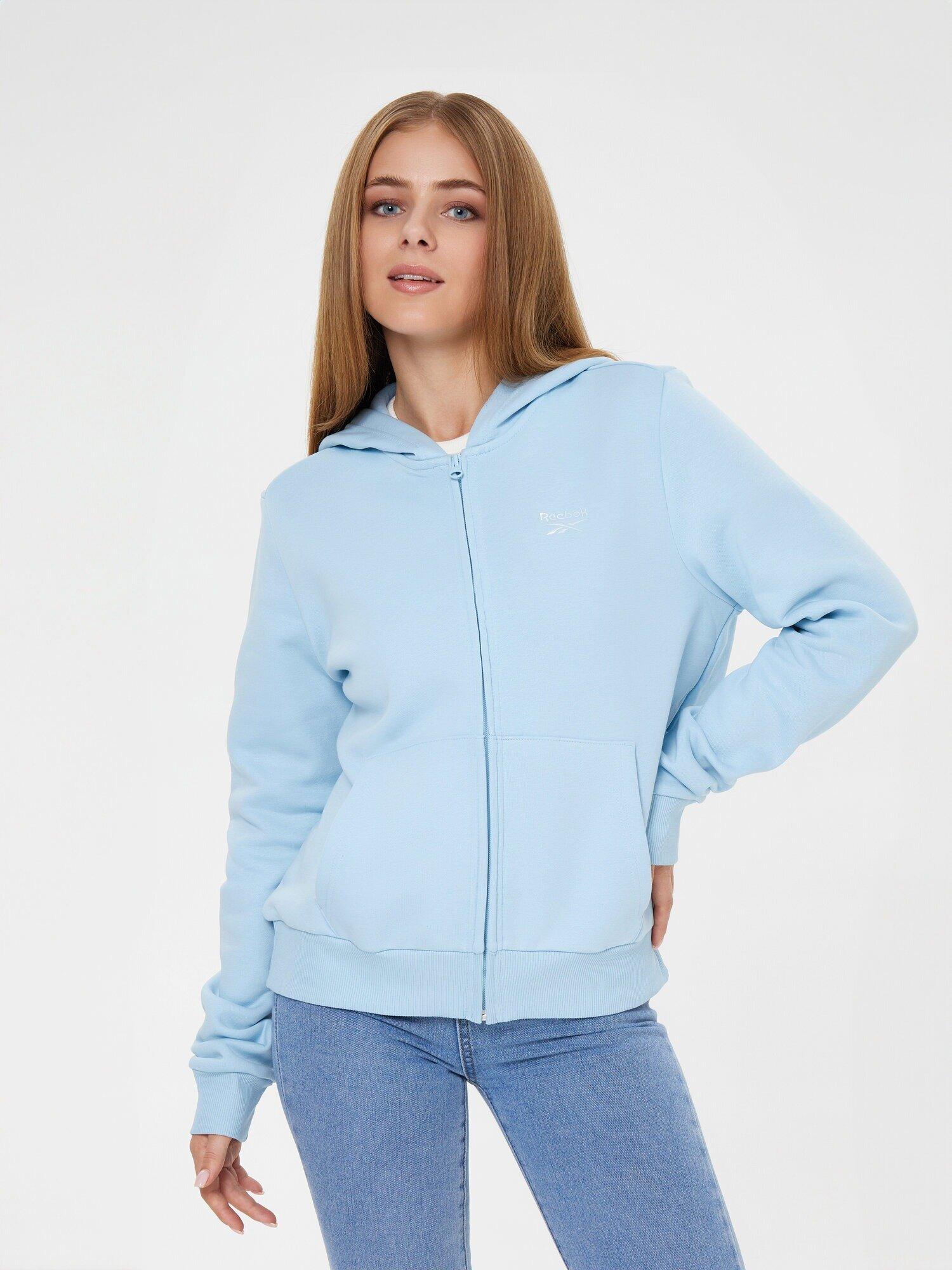 Толстовка спортивная Reebok Identity Small Logo размер XS INT  голубой