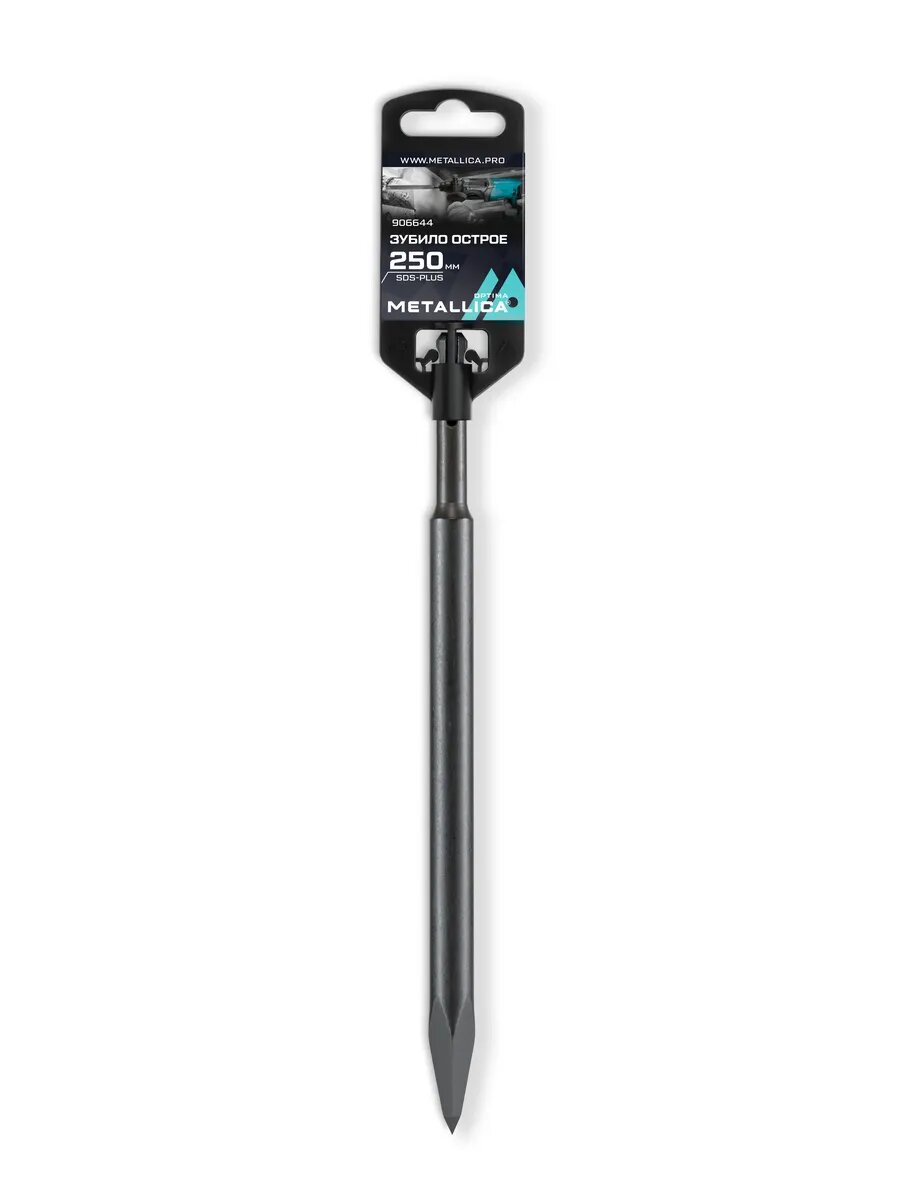 Зубило пикообразное METALLICA SDS-plus OPTIMA 250x200мм сталь 40X закалка 40-45 HRC