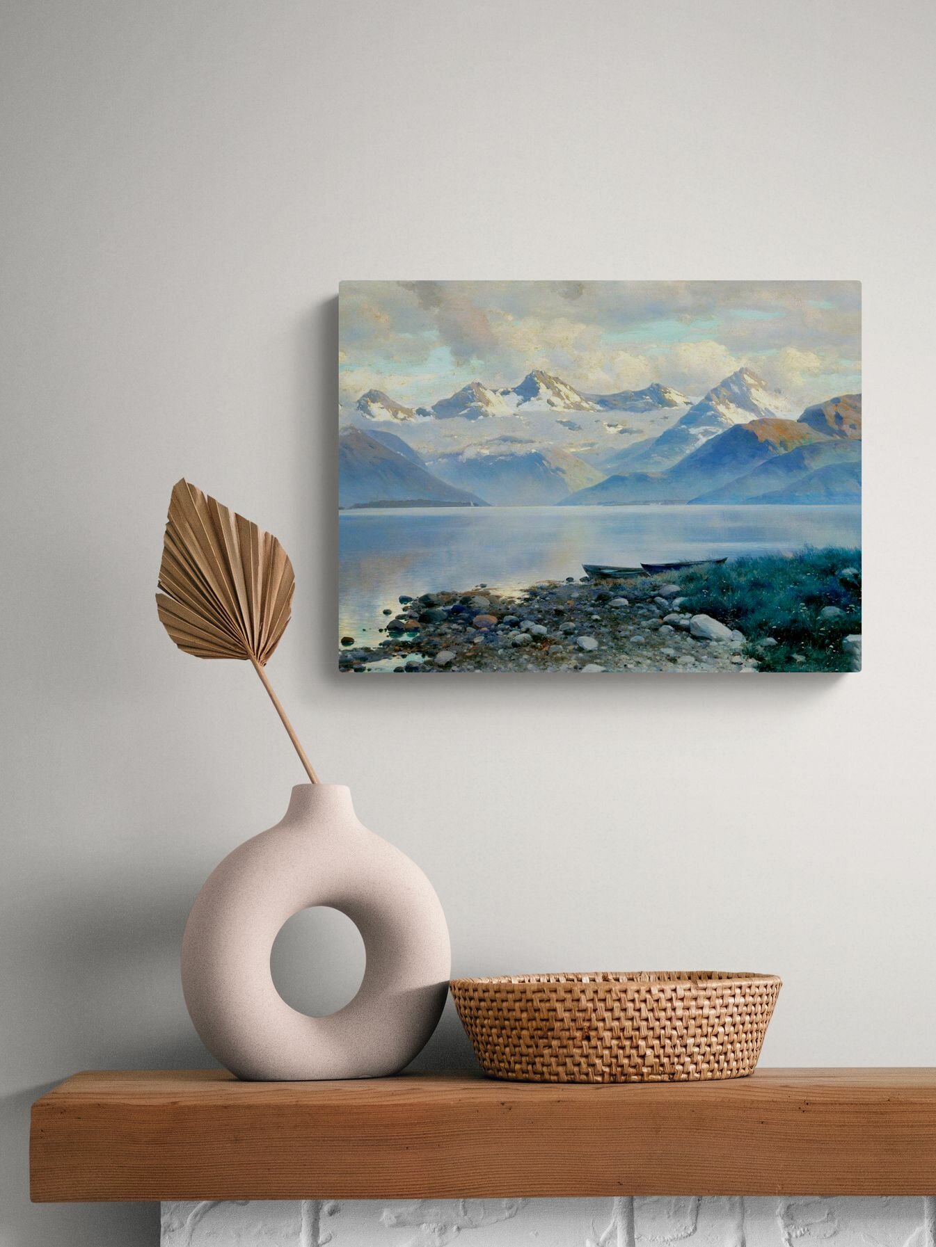 Крыжицкий Константин Яковлевич "Озеро в горах" 40х30 см — фото 1