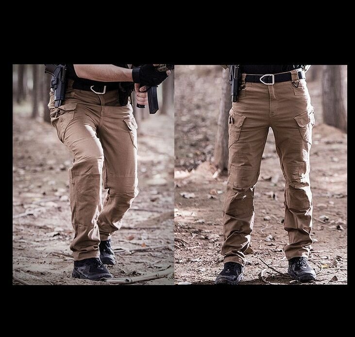 Тактические брюки Мужские уличные штаны-карго с несколькими карманами — фото 1
