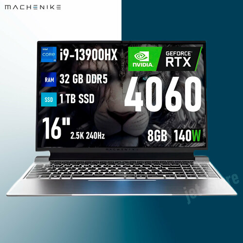 Игровой ноутбук Machenike L16 Pro Core i9-13900HX RTX 4060 32GB1TB 16 25K 240 Гц Win11 Pro русская раскладка 132900₽