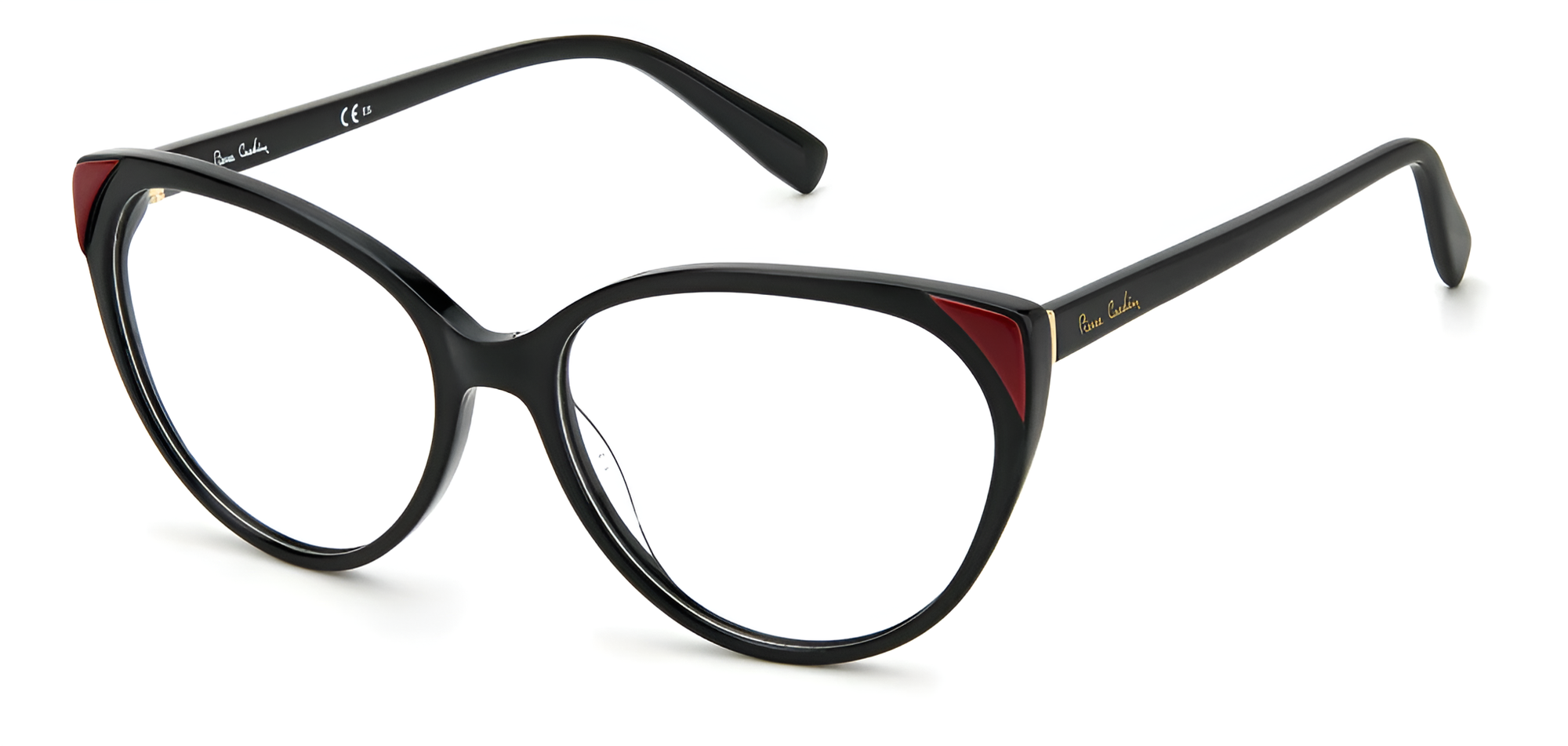 Оправа для очков PIERRE CARDIN 8502 P.C, кошачий глаз, женская, ацетат/пластик, чёрная