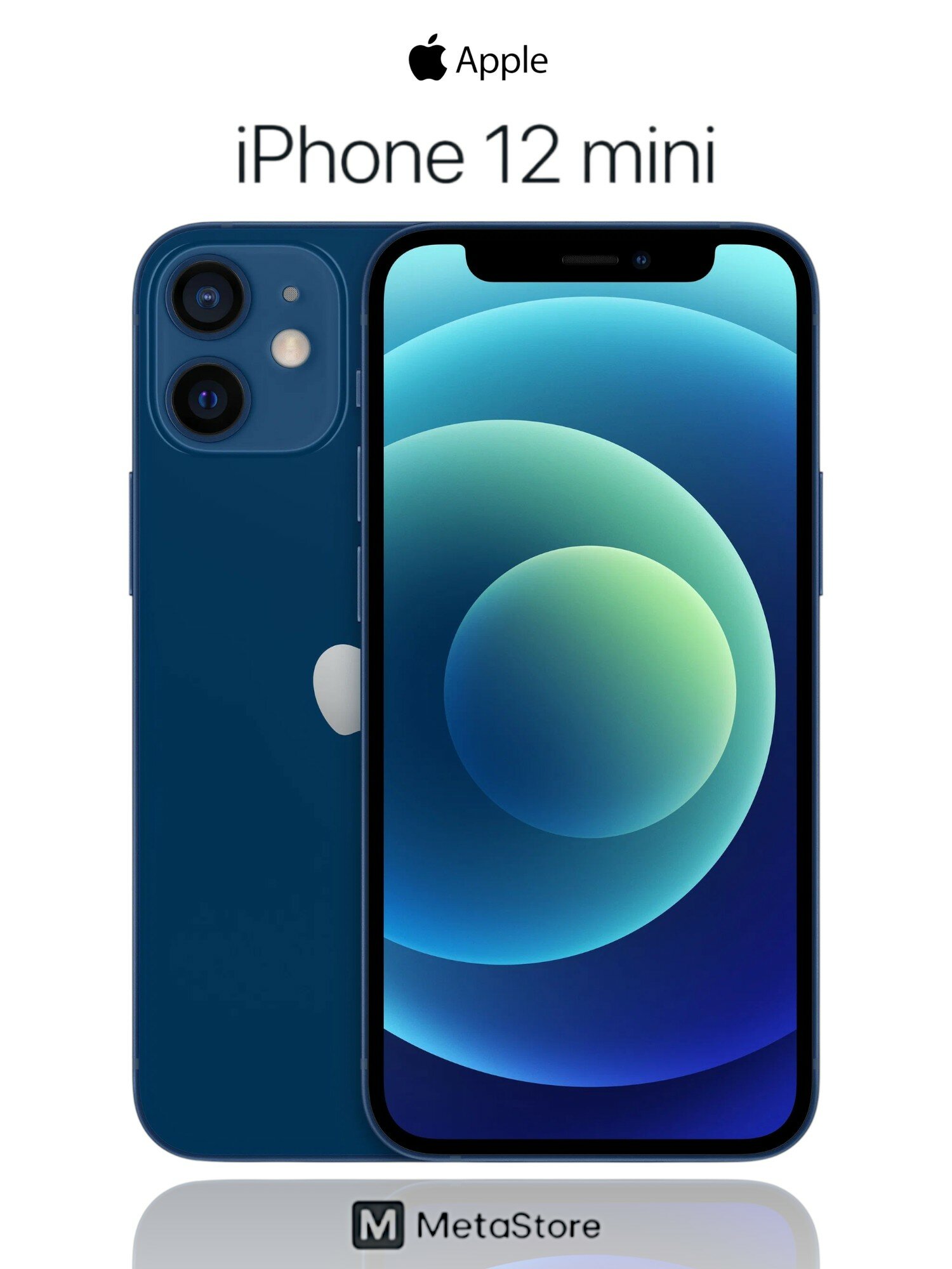 Смартфон Apple iPhone 12 mini 256 ГБ nano SIM+eSIM, синий