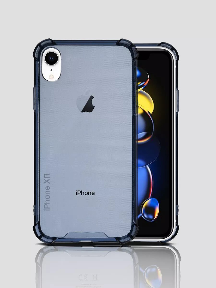 Чехол на iPhone Xr прозрачный противоударный