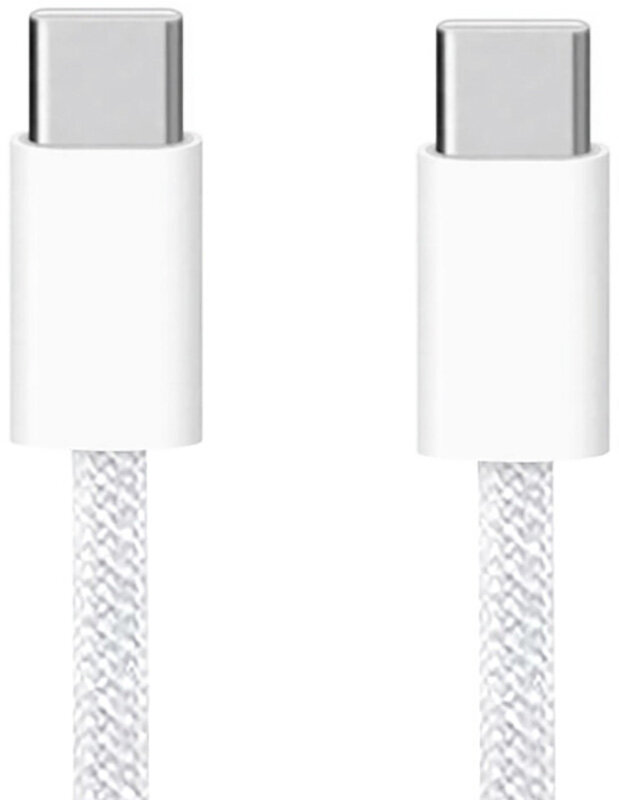 Кабель type-c to type-c 60w / поддержка быстрой зарядки белый — фото 1