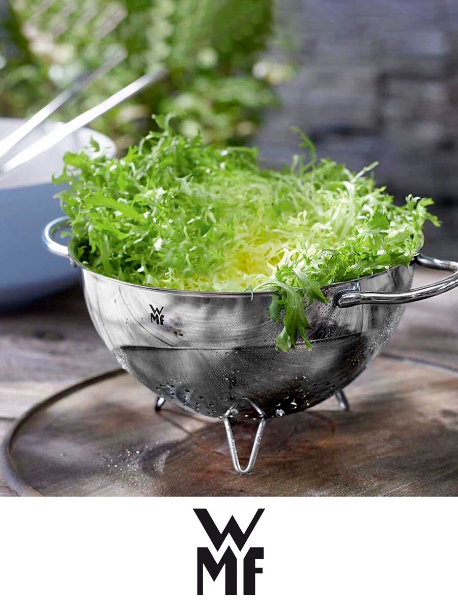 Дуршлаг на ножках WMF Gourmet 24 см, нержавеющая сталь, для ПММ