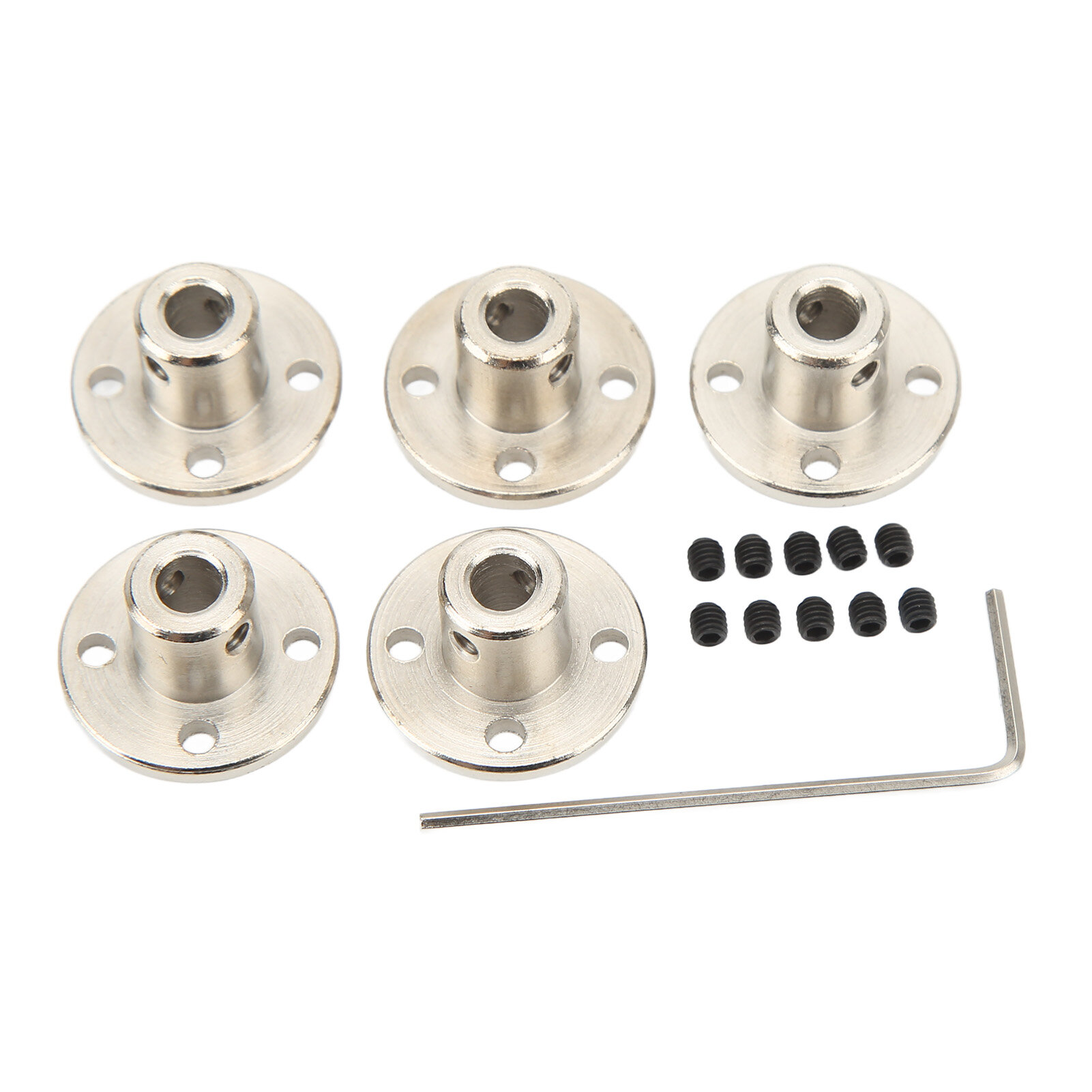 5PCS RC Guide Shaft Coupler 5mm Inner Diameter Steel Flange Coupling Connector for Motor