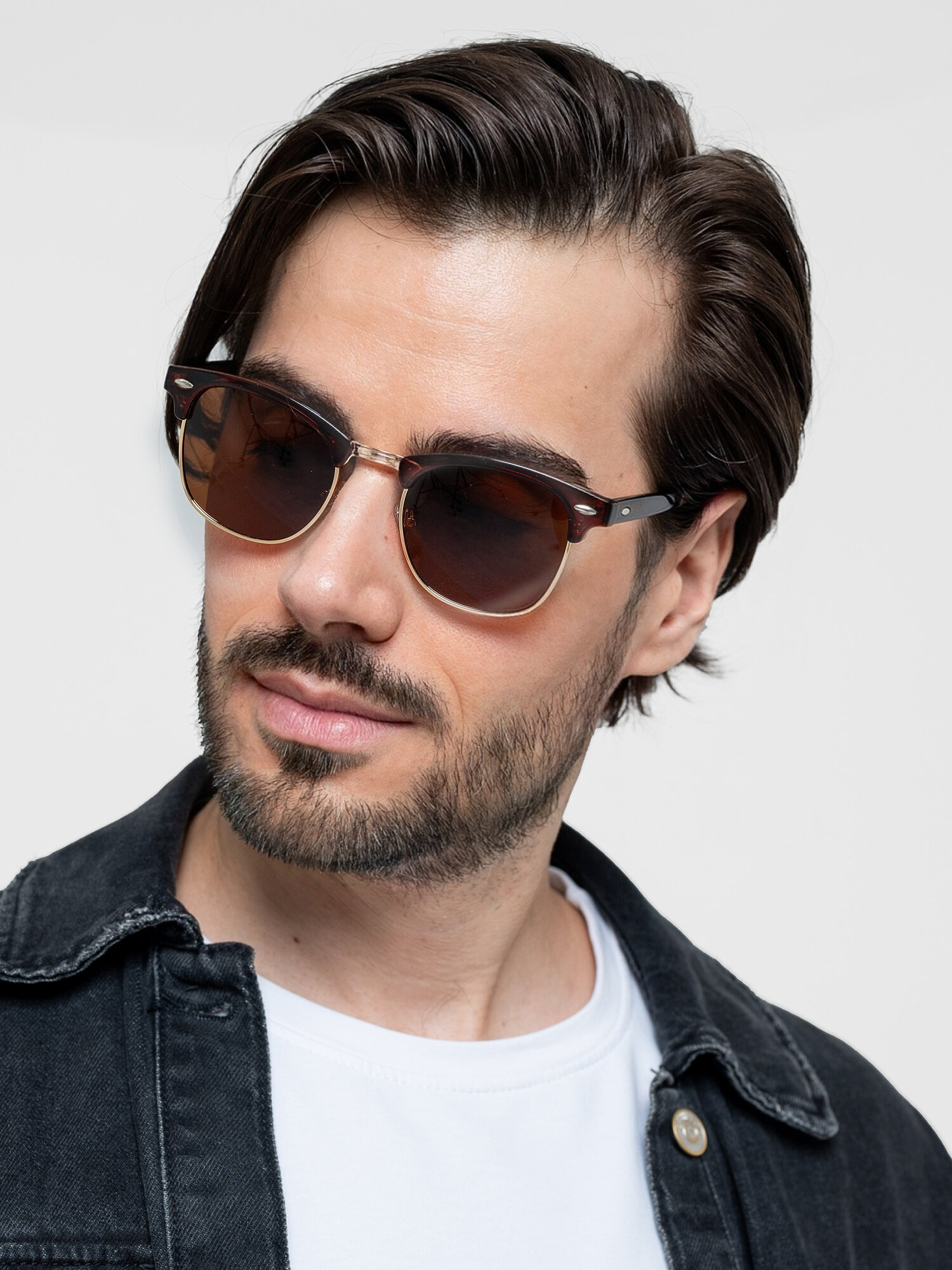 Солнцезащитные очки Zabologen, коричневый/золотистый — фото 1