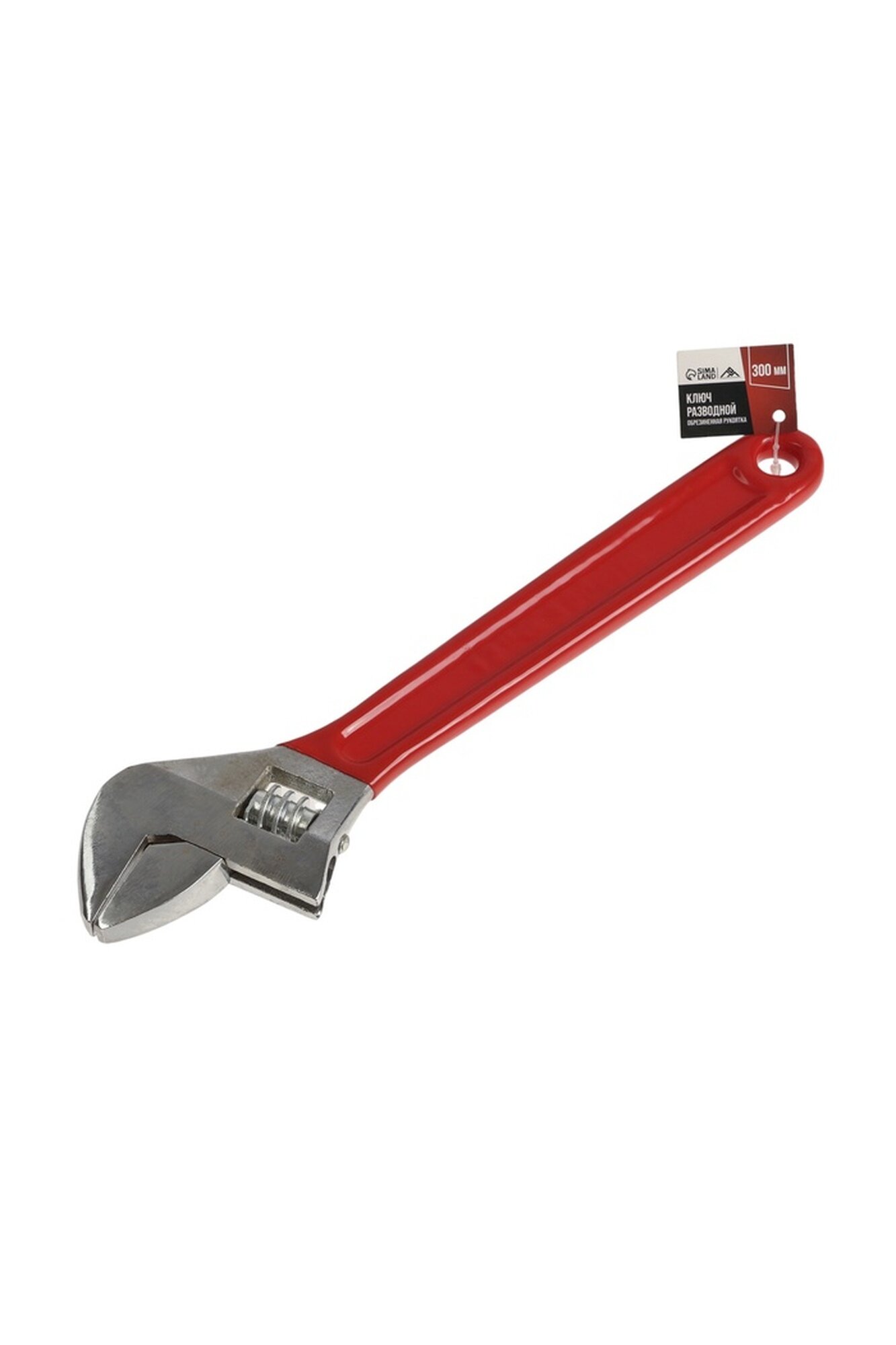 Разводной ключ LOM металлический обрезиненная рукоять 300 мм