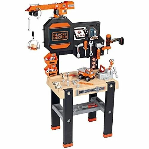 Smoby 7600360731 Игровой верстак с игрушечными инструментами черный маленький