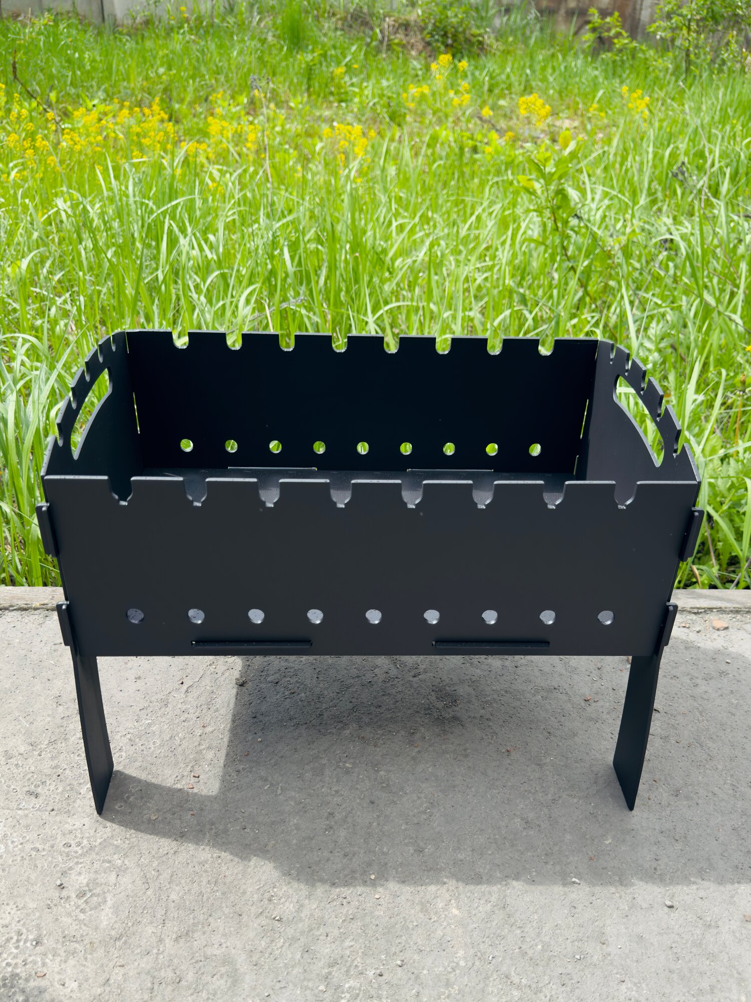 Мангал разборный Комфорт 45см х 30см х 32см 9кг сталь 3 мм