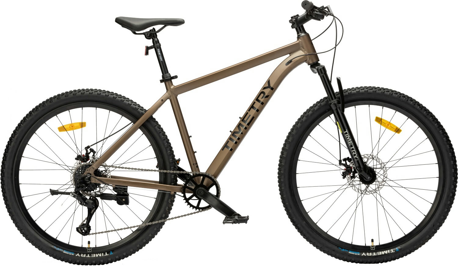 Велосипед горный Timetry TT400, 7 скоростей, колёса 26", золотой, рама 17"