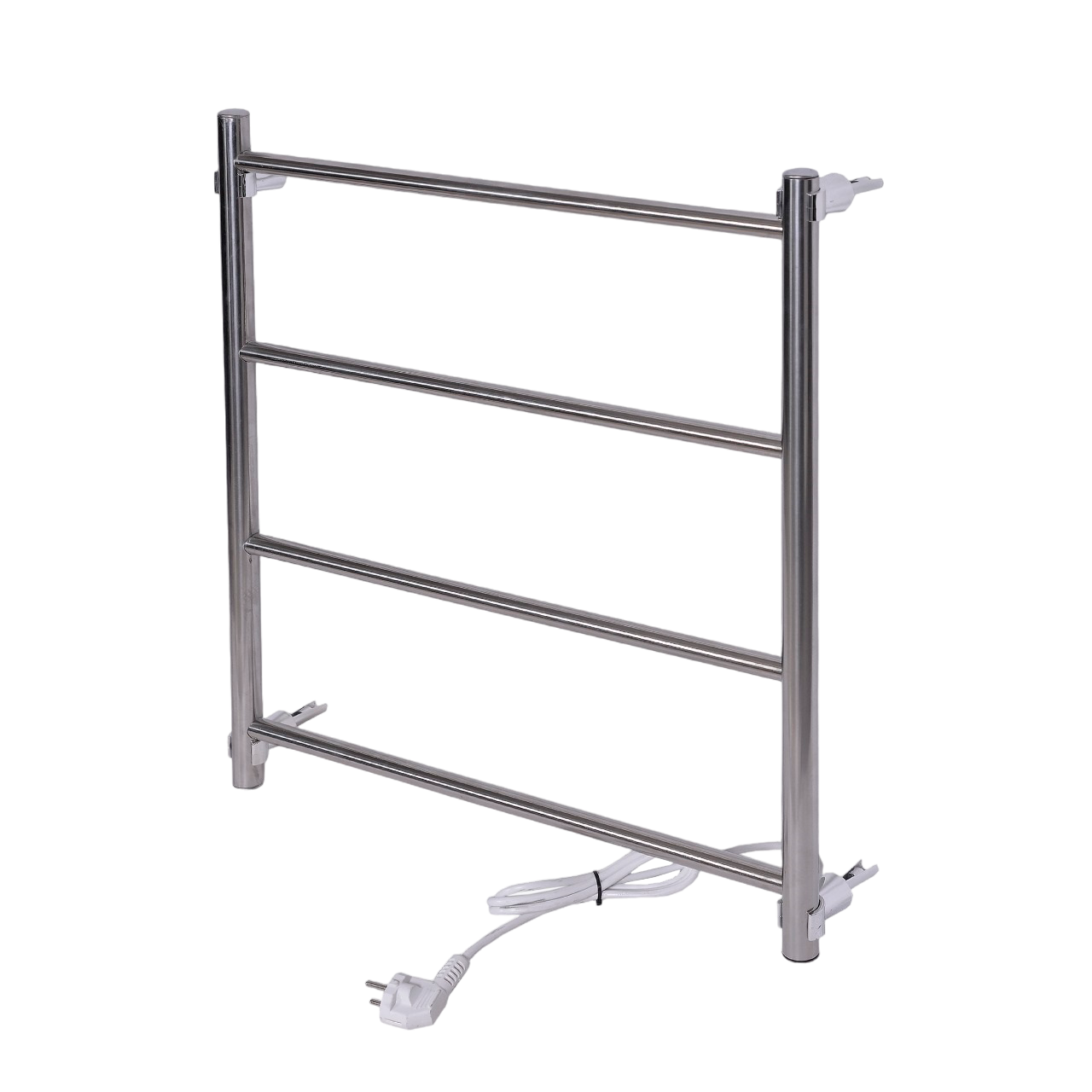 Электрический полотенцесушитель Классика с греющим кабелем Белый RAL 9016 400x600 Кнопка + Пластик