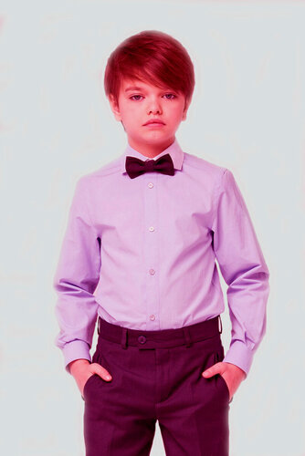 Изображение товара Школьная рубашка приталенная