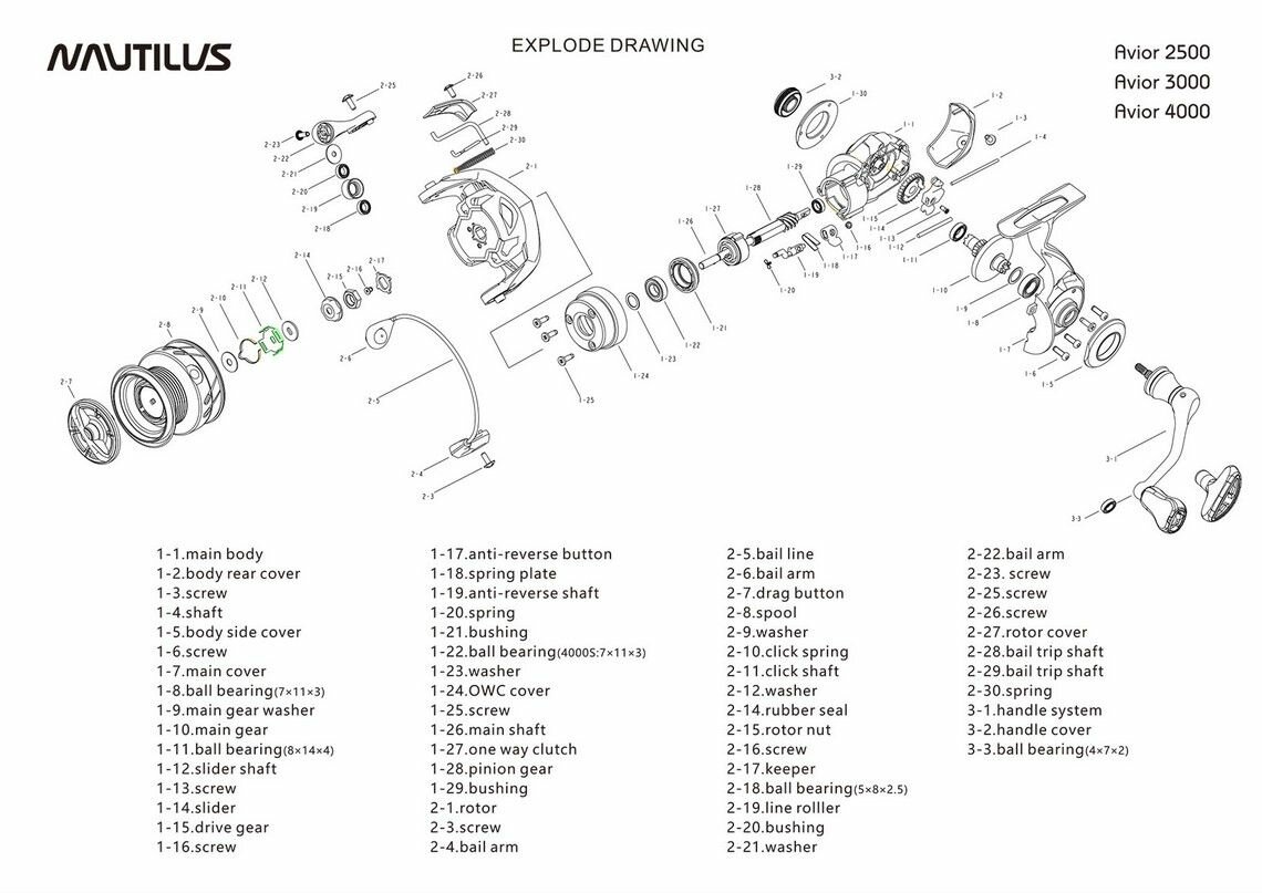 Катушка для спиннинга Nautilus Avior 4000 / Катушка для твитчинга, джига — фото 1