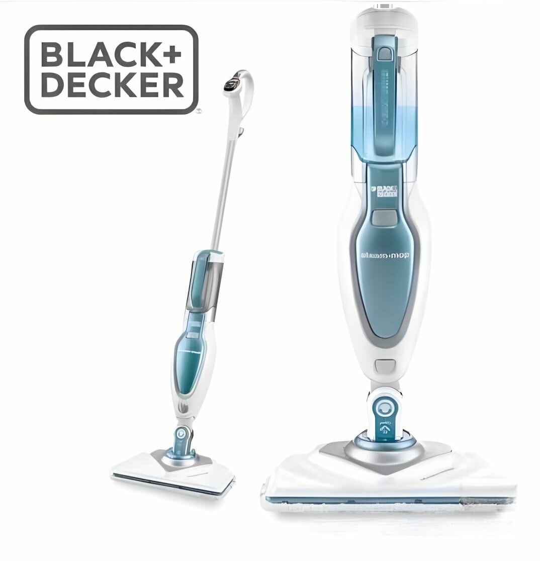 Паровая швабра BLACK&DECKER модель FSM1630-A9 три интеллектуальных режима температура пара 140 C мощность 1600 Вт