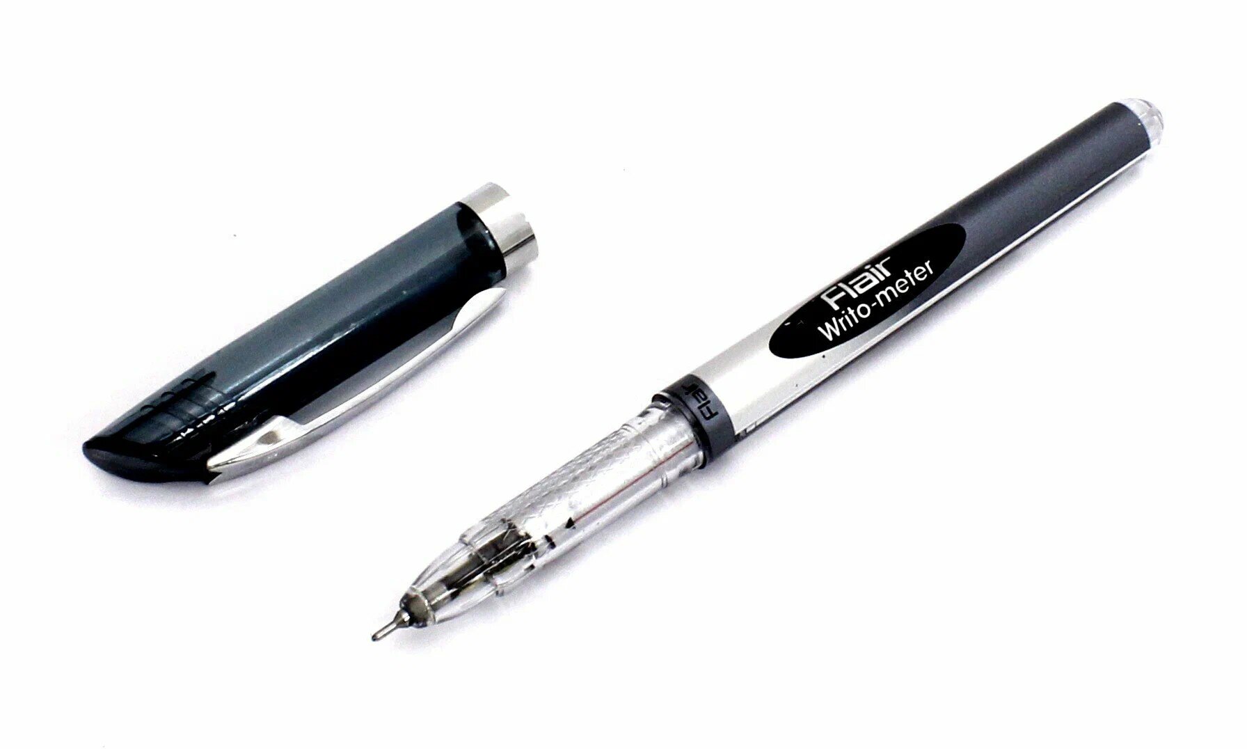 Ручка FLAIR "Writo-meter", шариковая, масляная, 0,6 мм, цвет чернил черный, 2 шт