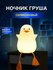 Светильник-ночник LED из силикона Груша