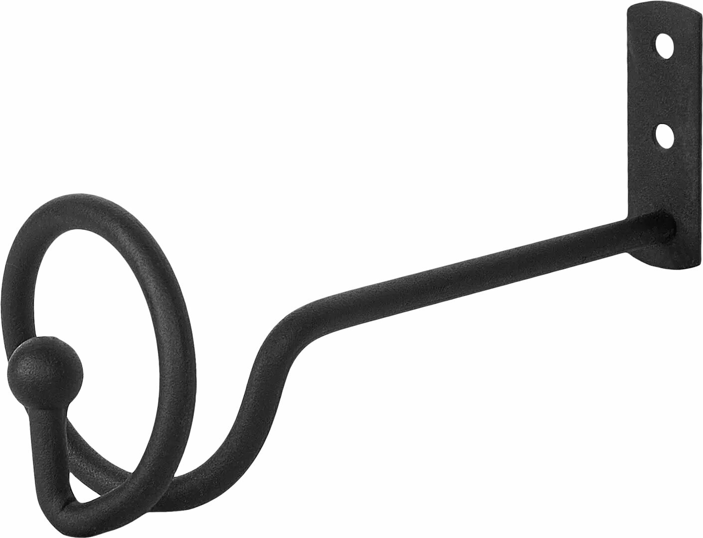 Держатель для штор Inspire 14.4 см металл цвет матовый черный