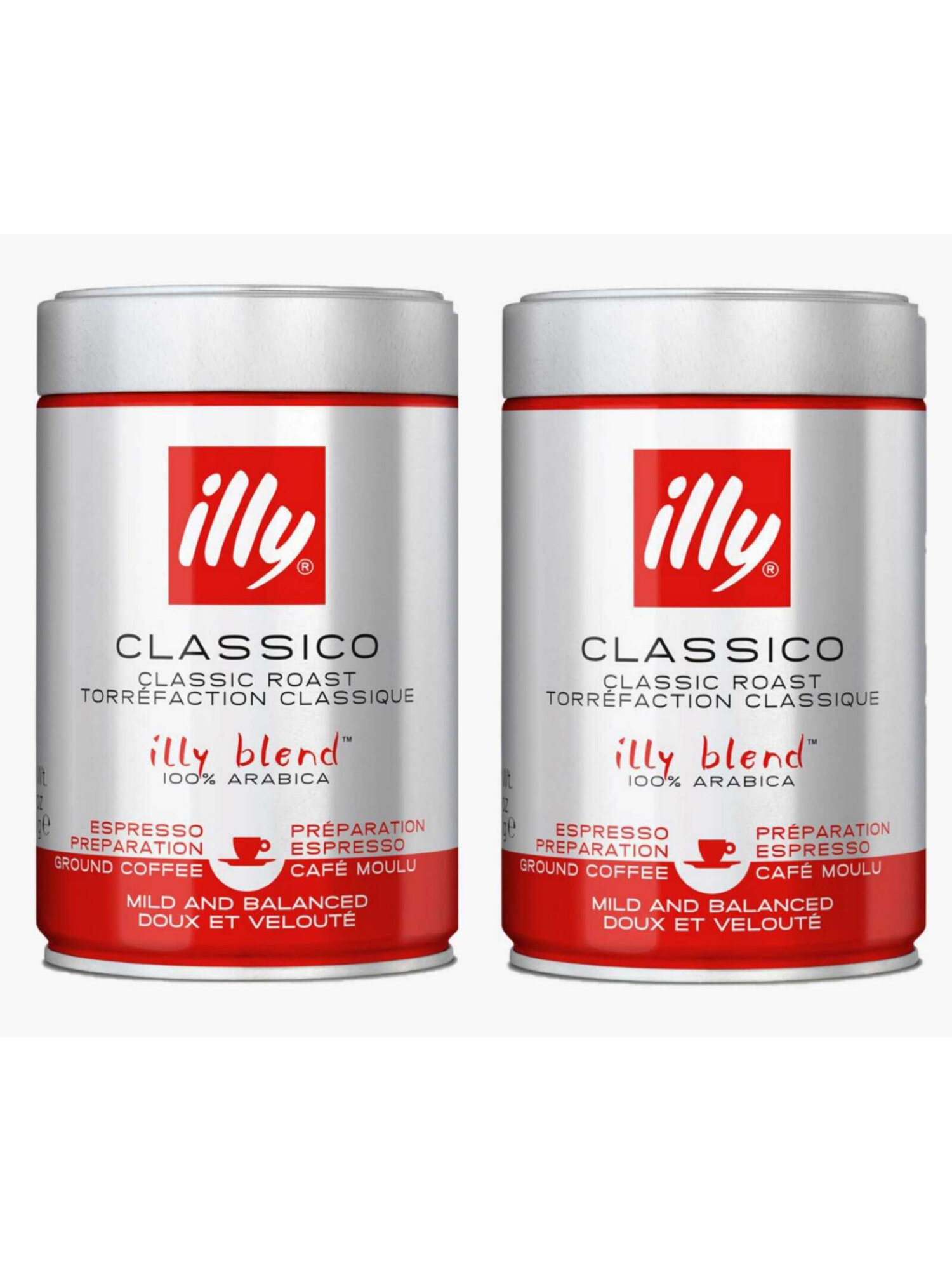 Кофе молотый ILLY Espresso средняя обжарка 250 г, 2 шт