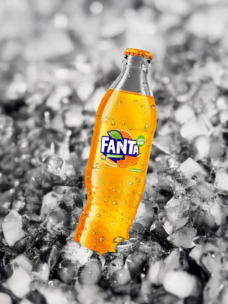 Картинки Fanta, 15 шт по 0.33 л, стекло / Фанта 15 шт 0,33 л