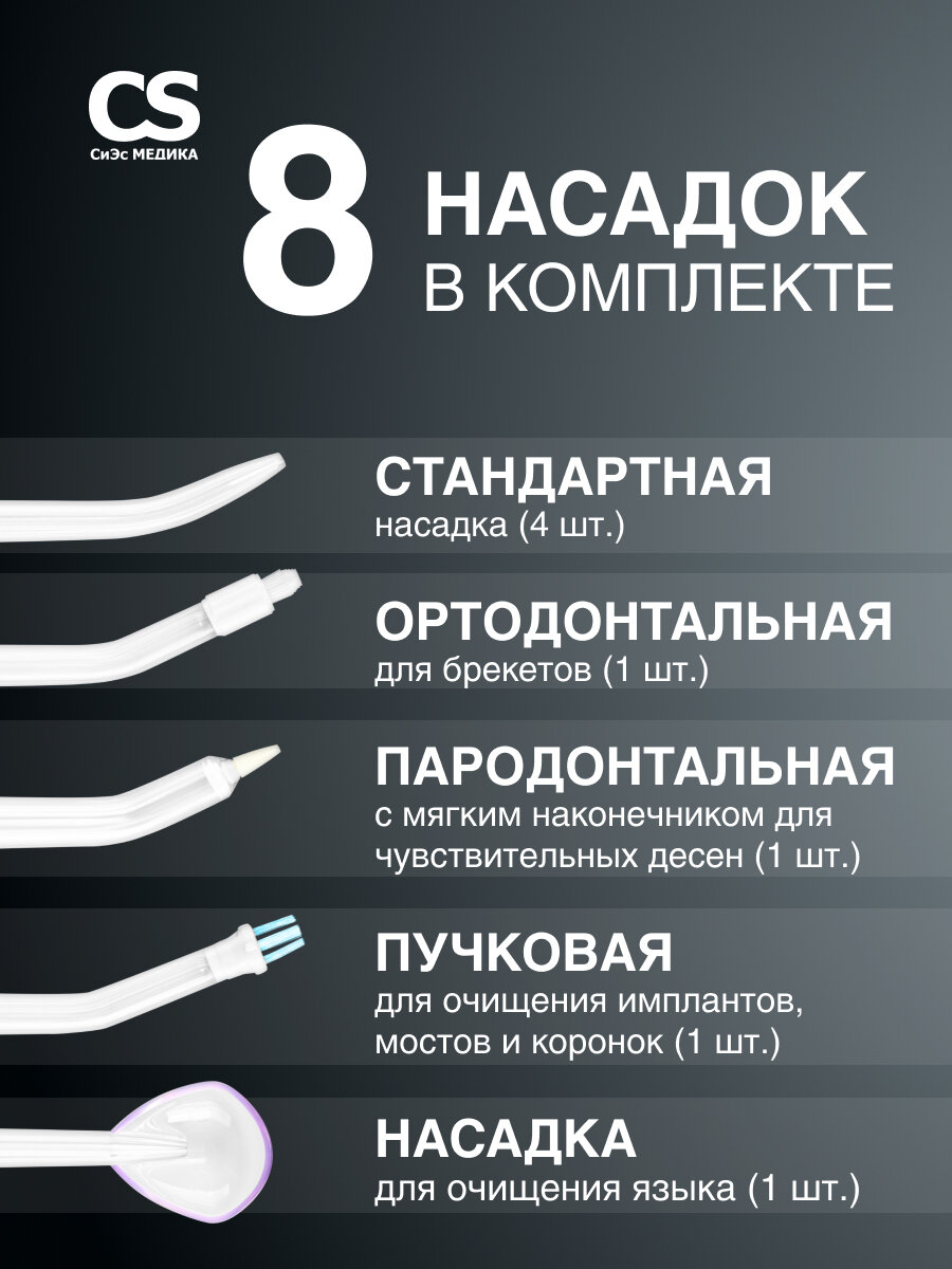 Картинки Ирригатор для зубов стационарный CS Medica CS-10 PRESTIGE Black