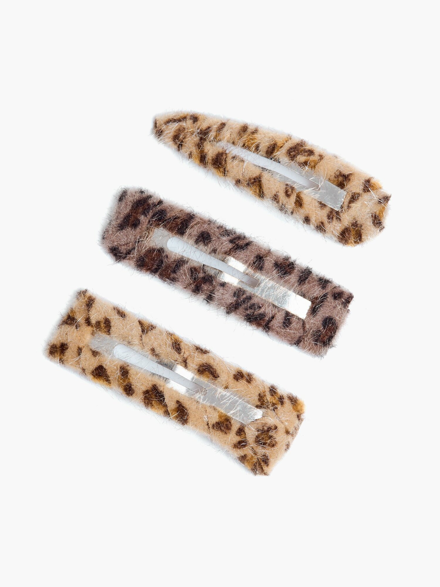 Заколки - 3 шт. леопардовые твое