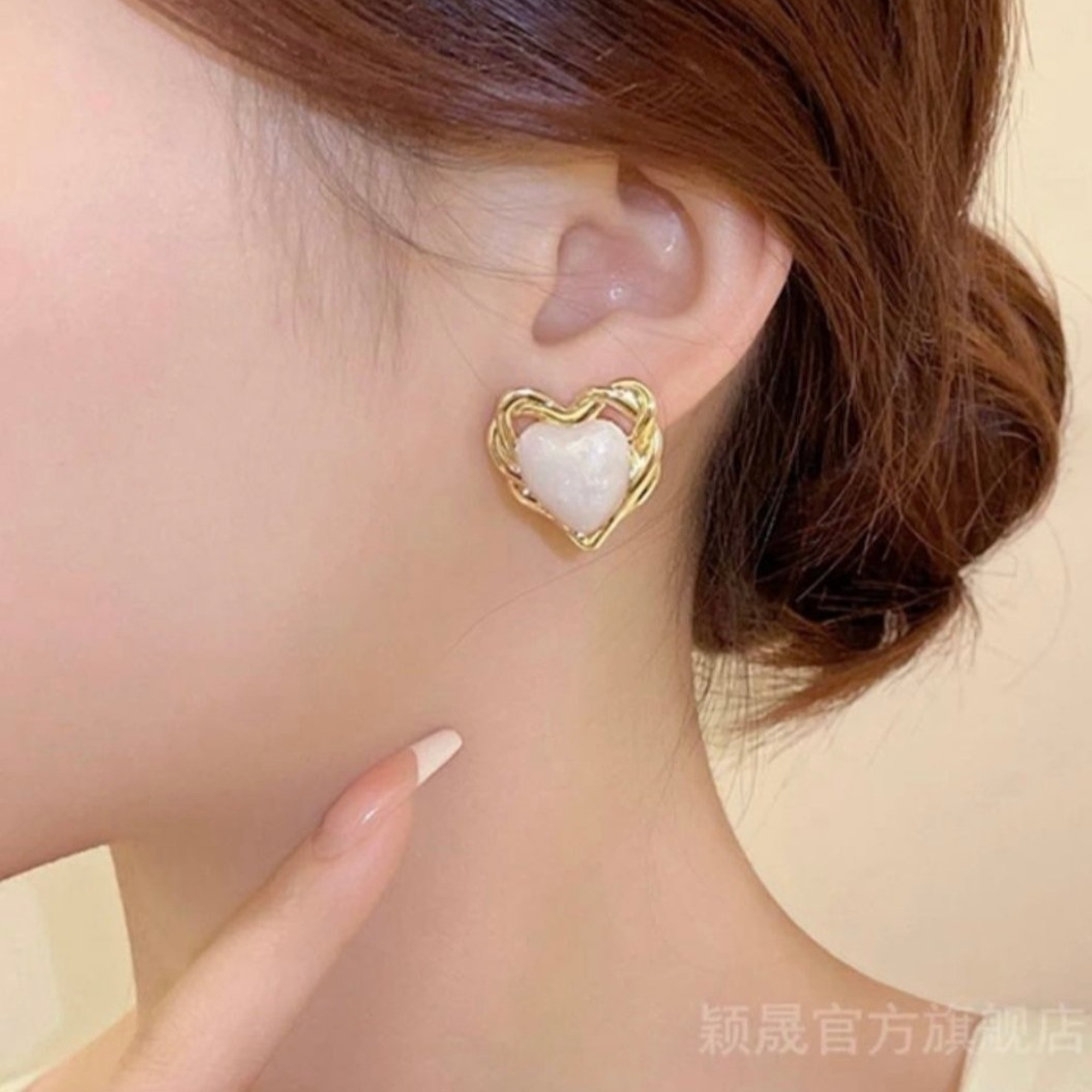 Моносерьга, желтый