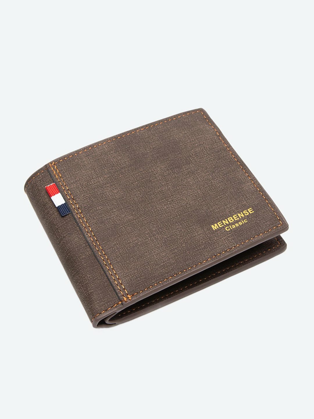 Кошелек , фактура тиснение, dark brown