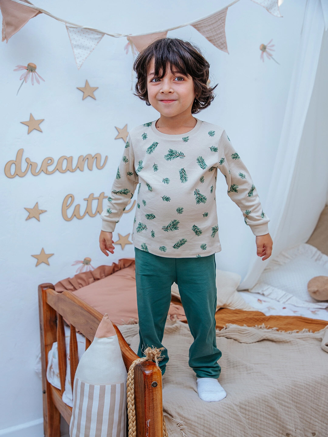 Пижама neo, размер 92, зеленый — фото 1