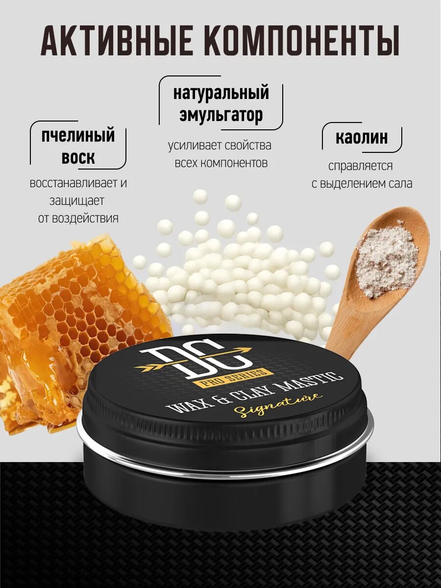 Мастика для укладки волос DREAM CATCHER Wax & Clay, матовая с сильной фиксацией, для путешествий, 30 мл — фото 1