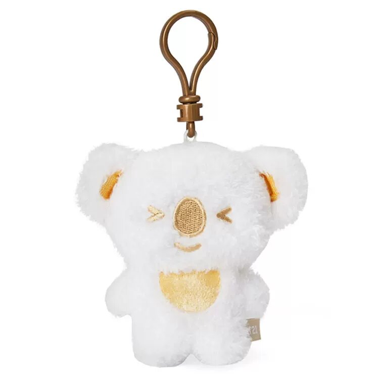 BT21 TWINGKLE Серия KOYA Плюшевая Стоящая Подвеска, 10x14x4см, Мягкая Волосатая Аксессуар для Фанатов BTS