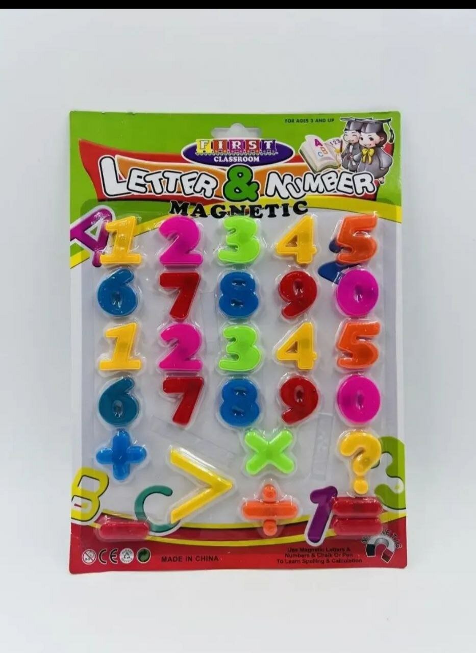 Развивающий набор Полесье Первые уроки 63236, магнитный, цифры, от 3 лет