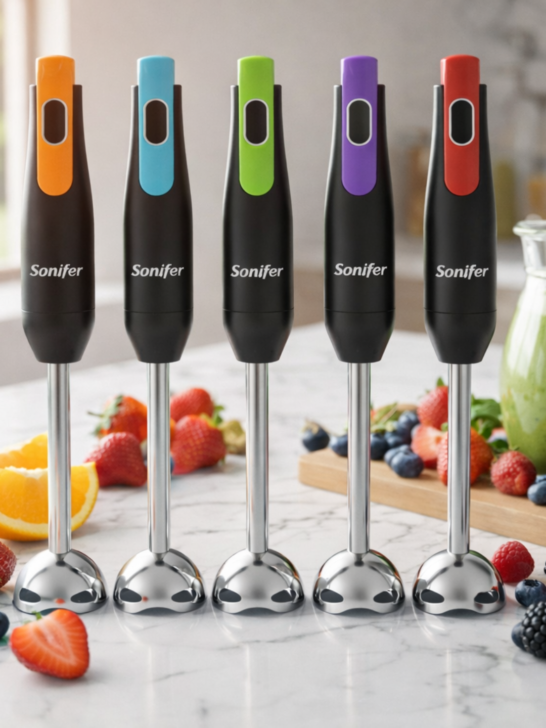 Погружной блендер Sonifer, чоппер, миксер, измельчитель — до 1500 Вт — фото 1