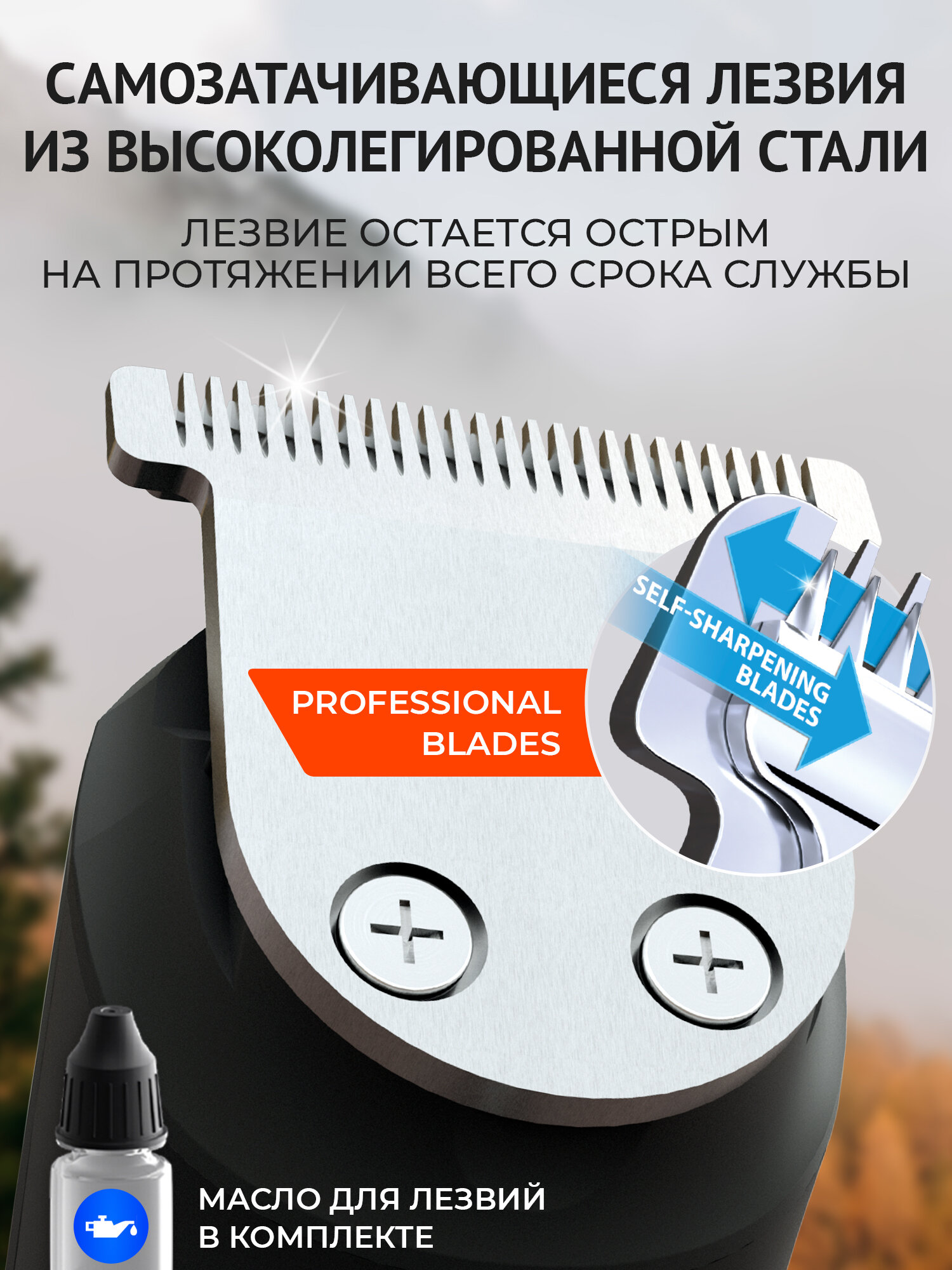 Триммер для бороды и усов Manecode ALL-IN-ONE ULTRA с насадками для носа, ушей и тела — фото 1