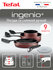 Набор посуды со съемной ручкой Tefal Ingenio RED 5 04186840, диам...