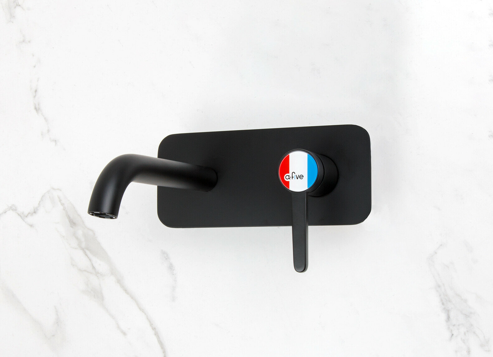 Смеситель для ванны встраиваемый a-five Lotus D35 черный (А5-0644) — фото 1