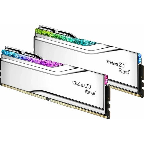 Оперативная память 32Gb DDR5 6000MHz GSkill Trident Z5 Royal RGB 2x16Gb KIT F5-6000J2836G16GX2-TR5S 27230₽