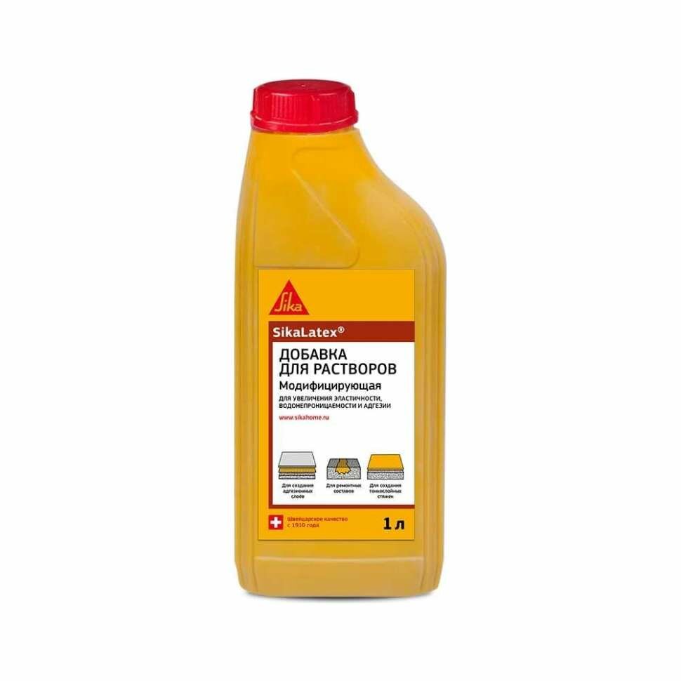 Модифицирующая добавка для цементных растворов SIKA Latex Канистра 1Л 524877