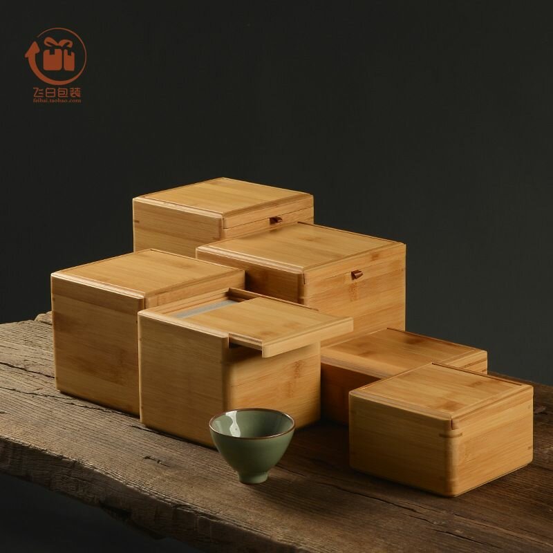 Бамбуковая коробка E 14*14*6.5 (пустая коробка)