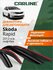 Дефлекторы окон Carline Skoda Rapid 1 (Шкода Рапид 1) 2012-2019 г...