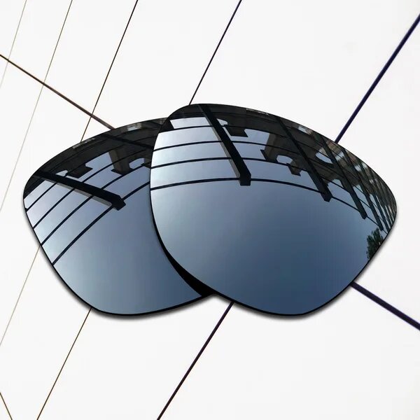Сменные поляризационные линзы E.O.S для Oakley Frogskins, Black Chrome, Черный, Мужской