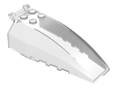 Windscreen 8 x 4 x 2 with 4 Studs and Bar Handle, 92579 Trans-Clear U