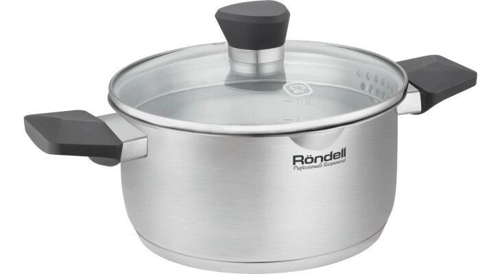 Кастрюля Rondell Strike Grey Ultra RDS-1947 2л стальной