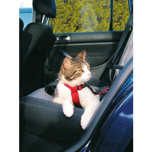 Шлейка Trixie "Car Harness", для кошек, нейлоновая, для автомобилей, размер 20-50см