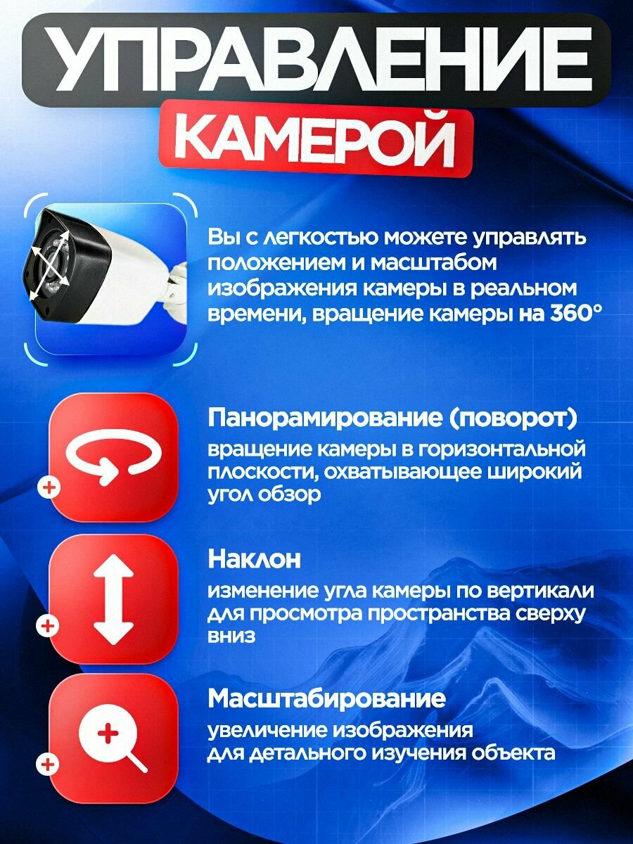 Комплект видеонаблюдения, видеорегистратор и 4 уличные камеры — фото 1