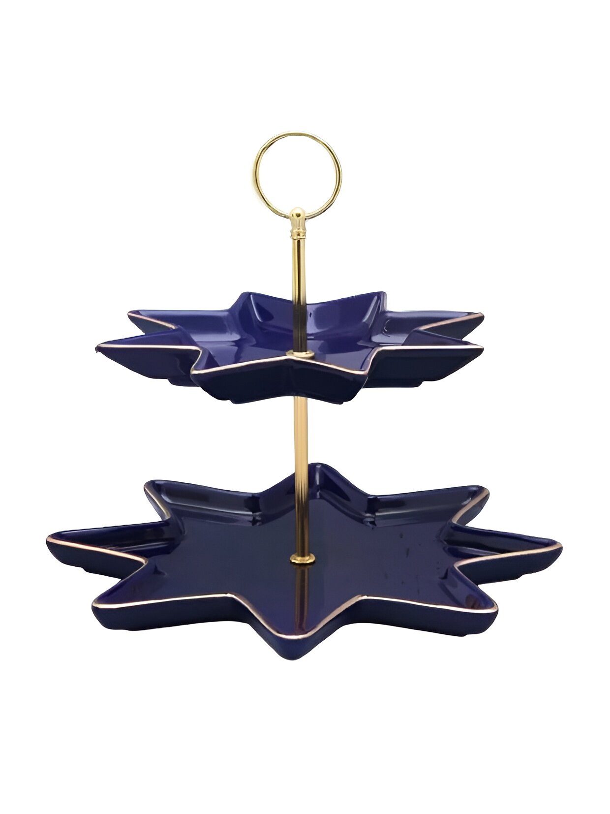 Подарочный набор Этажерка 2-х ярусная Императорский фарфоровый завод ИФЗ ф. Звезда "Золотая лента"