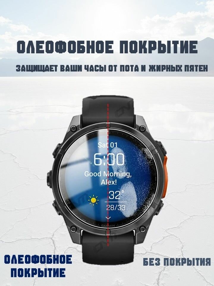 Универсальное защитное стекло для экрана часов Диаметр 36 мм — фото 1