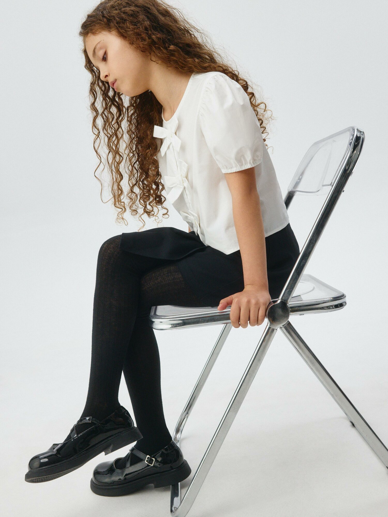 Колготки Sela Осень-зима 2025 размер 122/128 черный