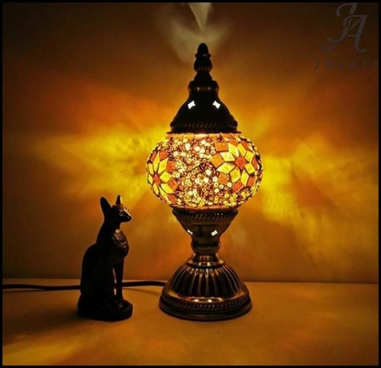 Светильник настольный с восточной мозаикой 12х36 см MARMAM-LIGHT